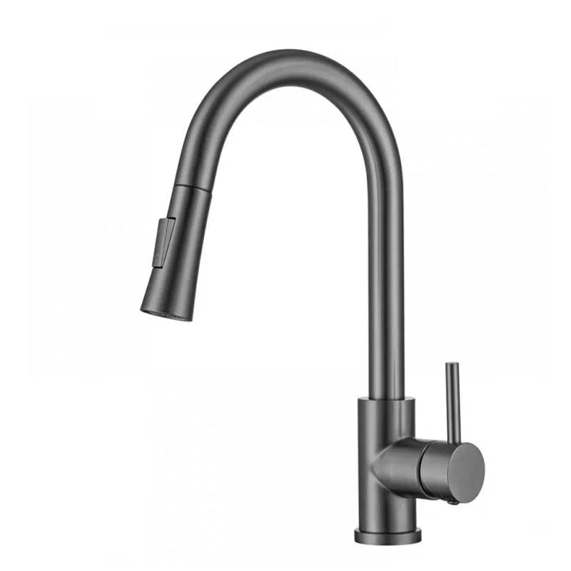 Modern Style Retractable Vessel Tap Single Handle Stainless Steel Vessel Tap -Bathlova