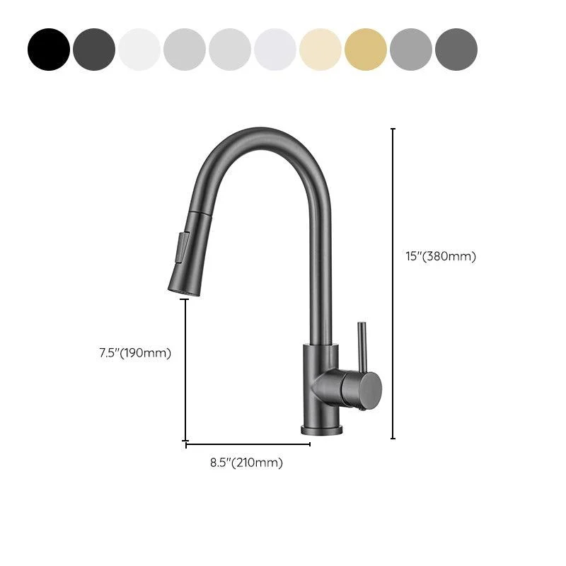 Modern Style Retractable Vessel Tap Single Handle Stainless Steel Vessel Tap -Bathlova