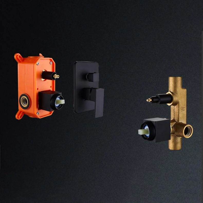 Modern Style Shower System Ceiling Mounted Spot Resist Handle Lever Shower System -Bathlova