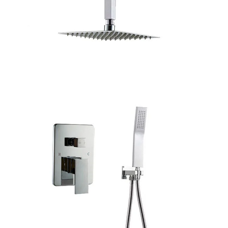 Modern Style Shower System Ceiling Mounted Spot Resist Handle Lever Shower System -Bathlova