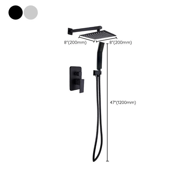 Modern Style Shower System Ceiling Mounted Spot Resist Handle Lever Shower System -Bathlova