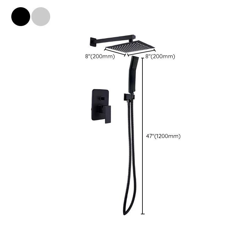 Modern Style Shower System Ceiling Mounted Spot Resist Handle Lever Shower System -Bathlova