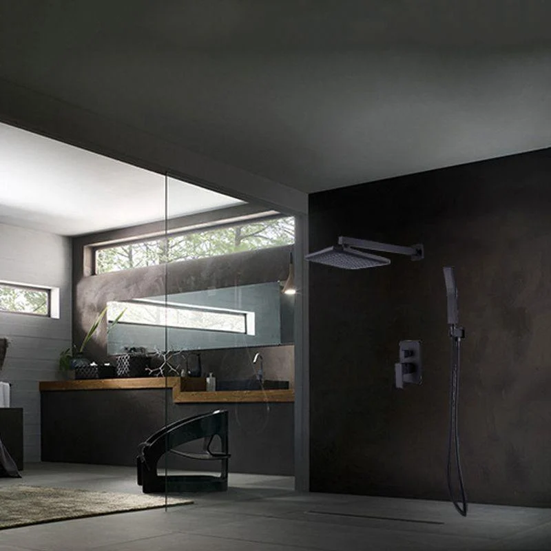 Modern Style Shower System Ceiling Mounted Spot Resist Handle Lever Shower System -Bathlova