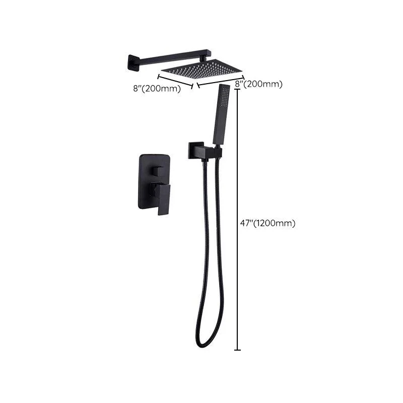 Modern Style Shower System Ceiling Mounted Spot Resist Handle Lever Shower System -Bathlova