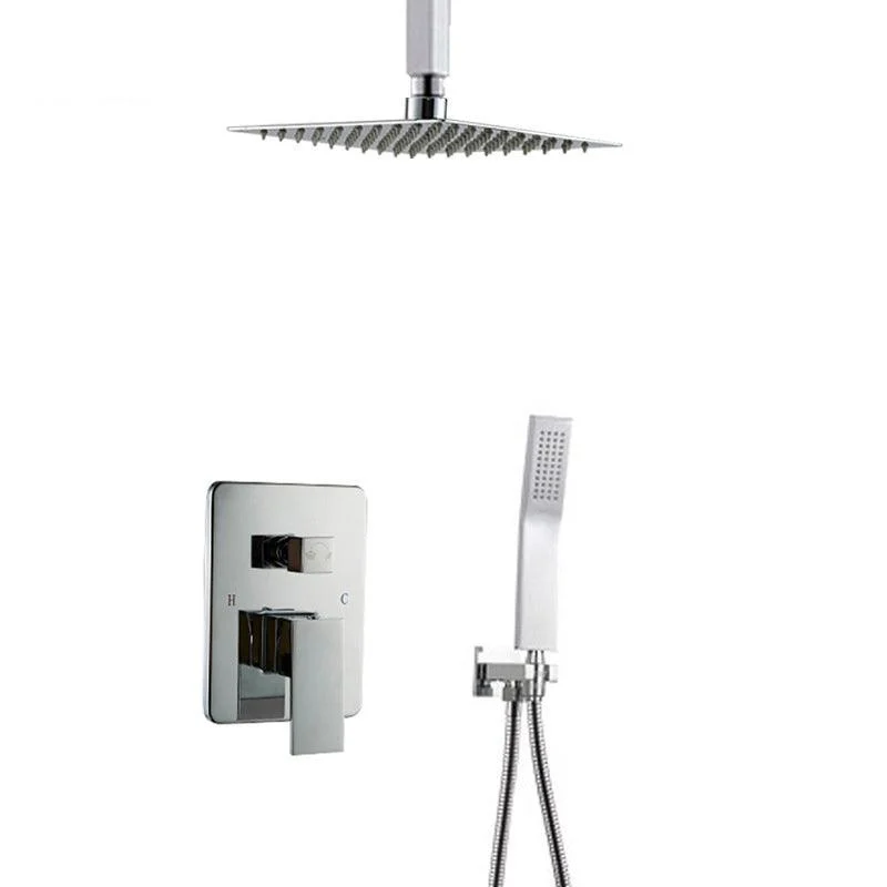 Modern Style Shower System Ceiling Mounted Spot Resist Handle Lever Shower System -Bathlova