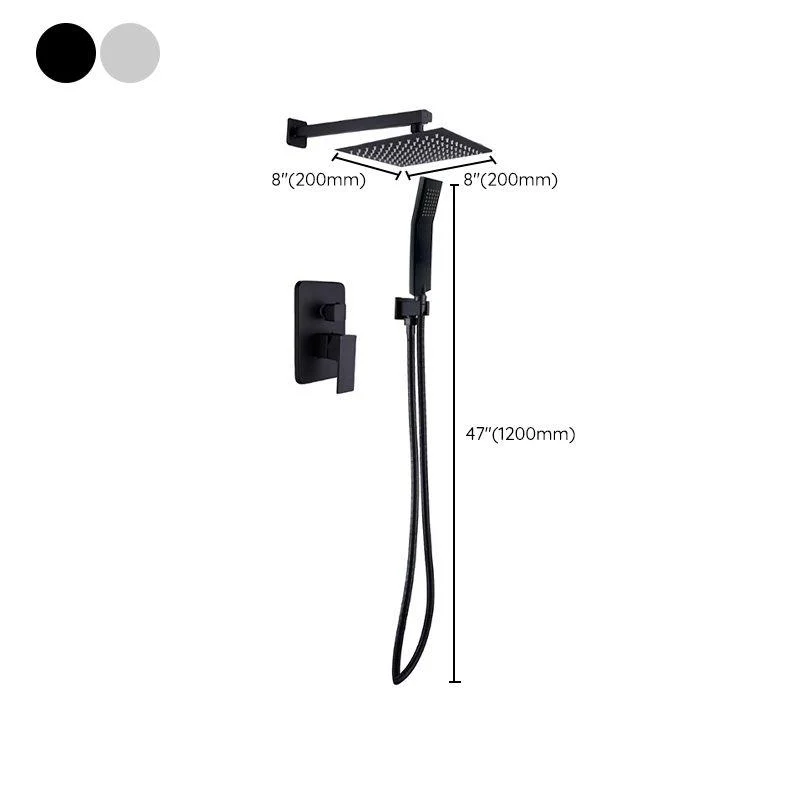 Modern Style Shower System Ceiling Mounted Spot Resist Handle Lever Shower System -Bathlova