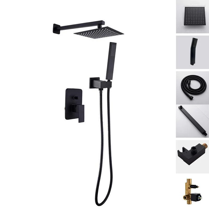Modern Style Shower System Ceiling Mounted Spot Resist Handle Lever Shower System -Bathlova