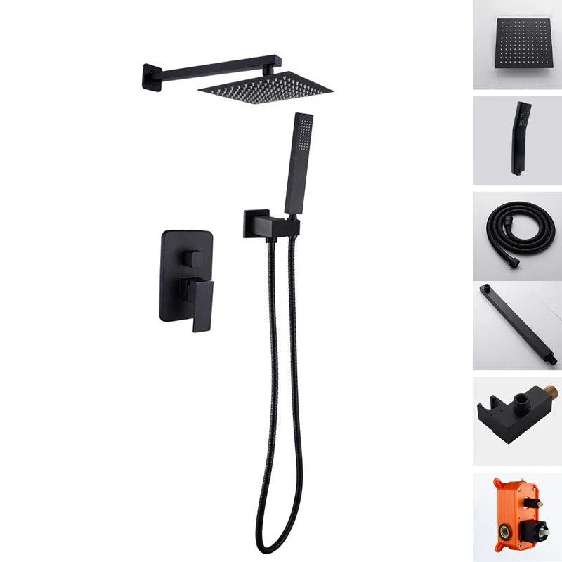Modern Style Shower System Ceiling Mounted Spot Resist Handle Lever Shower System -Bathlova