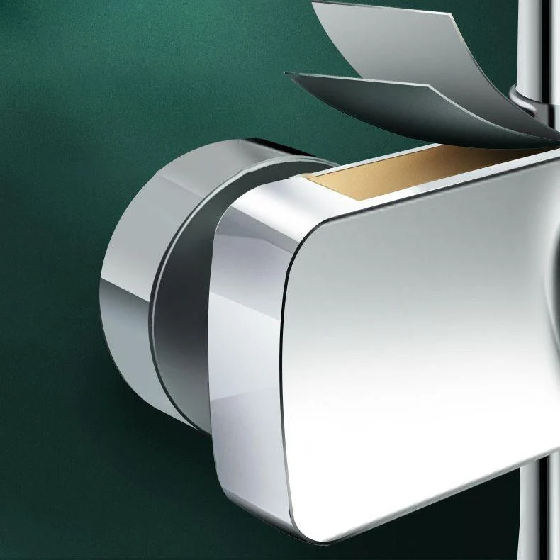 Modern Style Shower System Copper Rectangle Wall Mounted Shower System -Bathlova