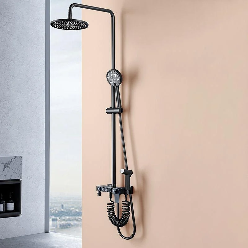 modern-style-shower-system-copper-spot-resist-rectangle-wall-mounted-shower-system-bathlova-7 Modern Style Shower System Copper Spot Resist Rectangle Wall Mounted Shower System -Bathlova
