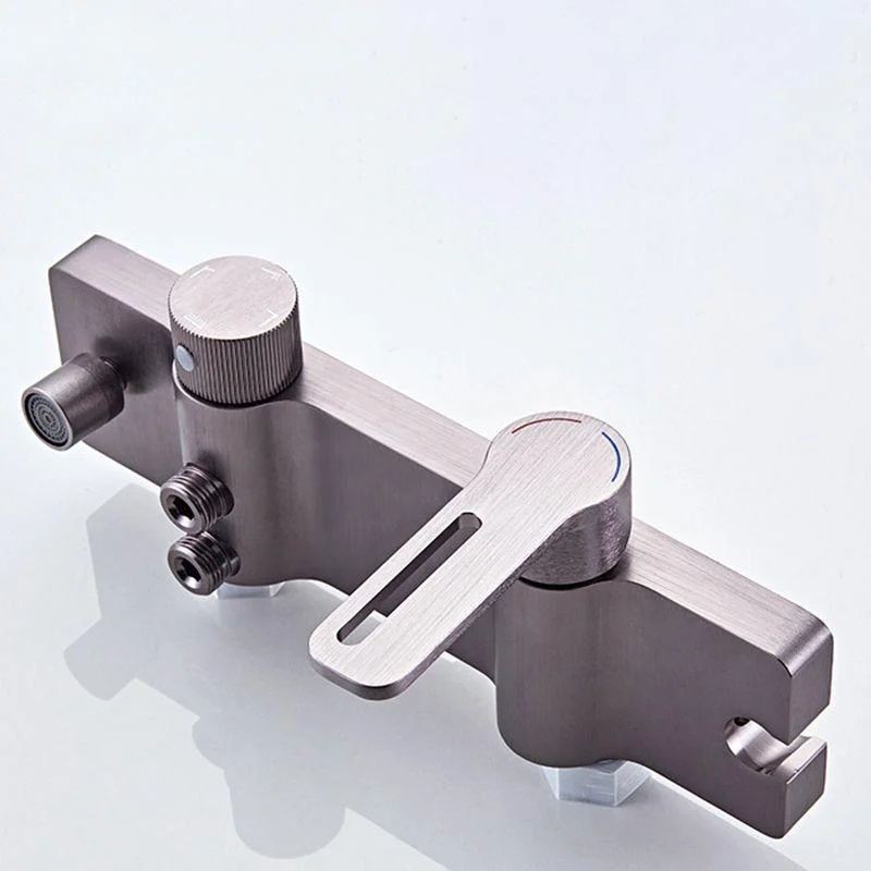 Modern Style Shower System Handle Lever Wall Mounted Spot Resist Shower System -Bathlova