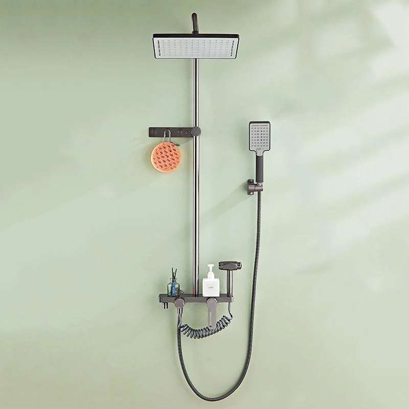 Modern Style Shower System Handle Lever Wall Mounted Spot Resist Shower System -Bathlova