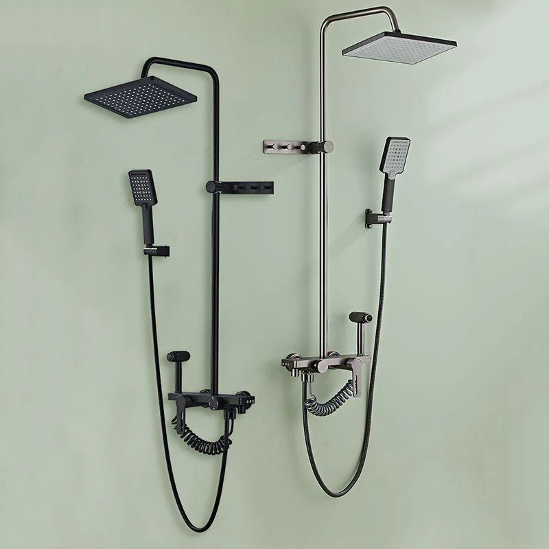 Modern Style Shower System Handle Lever Wall Mounted Spot Resist Shower System -Bathlova