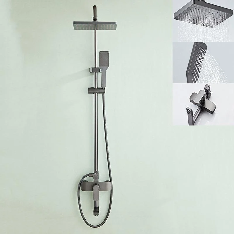 Modern Style Shower System Handle Lever Wall Mounted Spot Resist Shower System -Bathlova