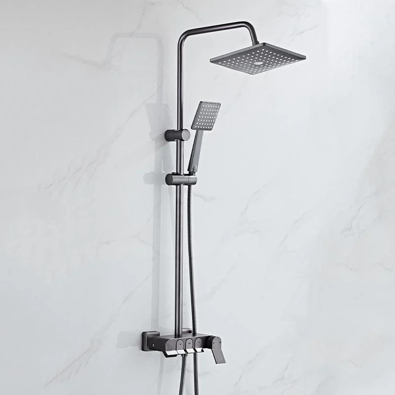 Modern Style Shower System Handle Lever Wall Mounted Spot Resist Shower System -Bathlova