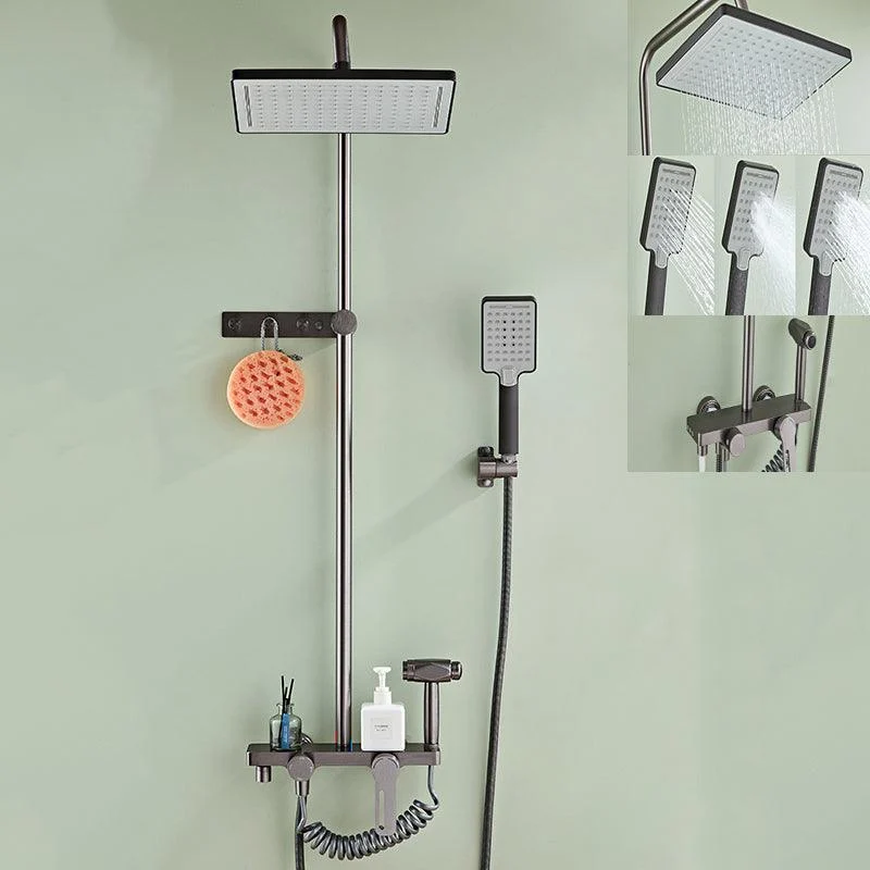 Modern Style Shower System Handle Lever Wall Mounted Spot Resist Shower System -Bathlova