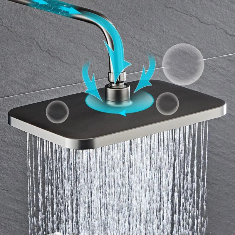 Modern Style Shower System Spot Resist Wall Mounted Rain Shower System -Bathlova