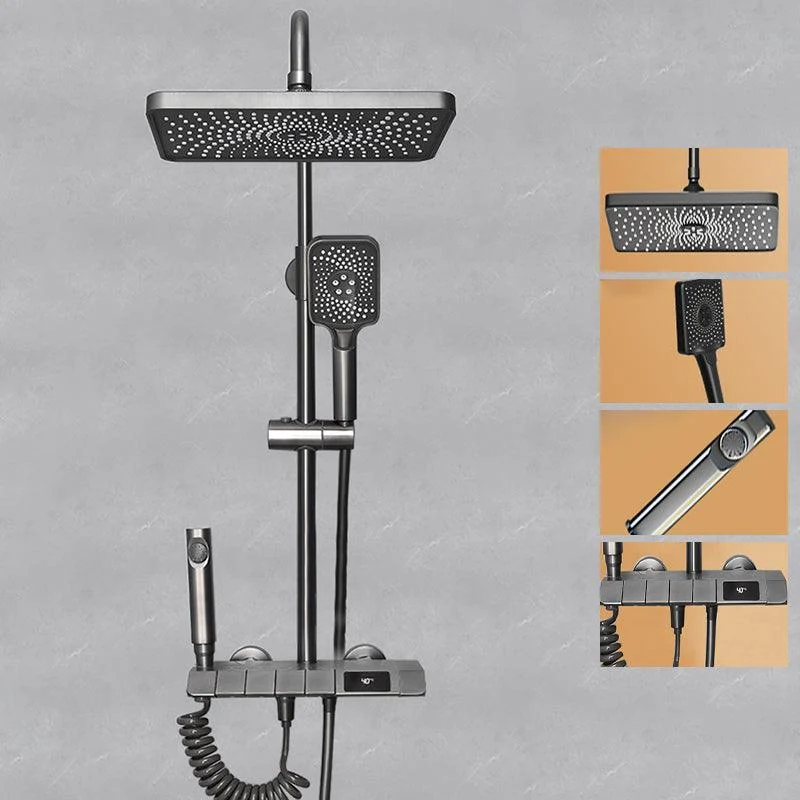 Modern Style Shower System Spot Resist Wall Mounted Rain Shower System -Bathlova