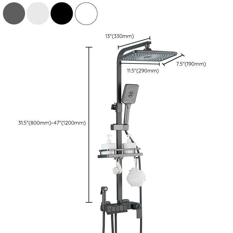 Modern Style Shower System Wall Mounted Spot Resist Handle Lever Shower System -Bathlova