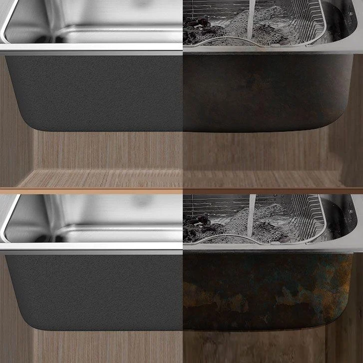 Modern Style Sink Stainless Steel Drop-In Noise-cancelling Design Sink for Kitchen -Bathlova