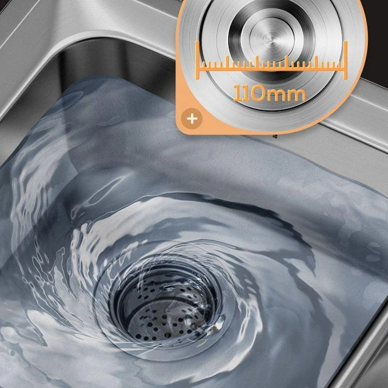 Modern Style Sink Stainless Steel Drop-In Noise-cancelling Design Sink for Kitchen -Bathlova