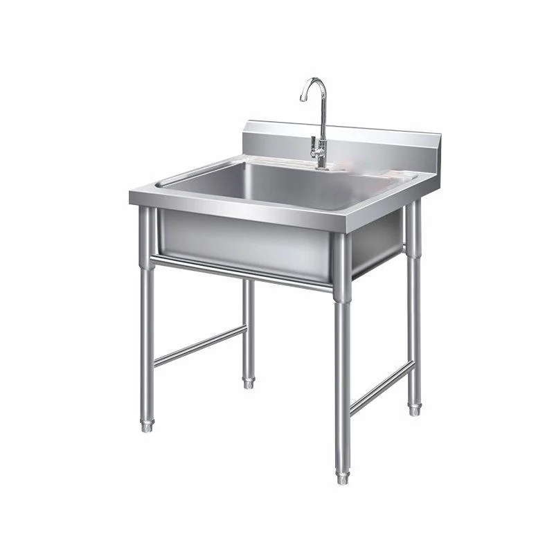 Modern Style Stainless Steel Sink with Strainer Drop-In Kitchen Sink -Bathlova