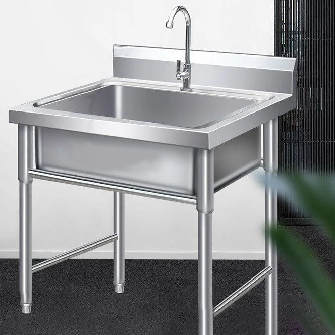 Modern Style Stainless Steel Sink with Strainer Drop-In Kitchen Sink -Bathlova