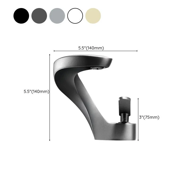 Modern Style Tap Bathroom Lever Handle Brass Washroom Tap -Bathlova