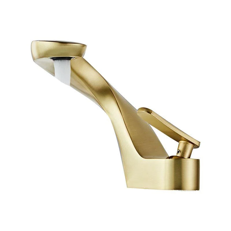 Modern Style Tap Bathroom Lever Handle Brass Washroom Tap -Bathlova