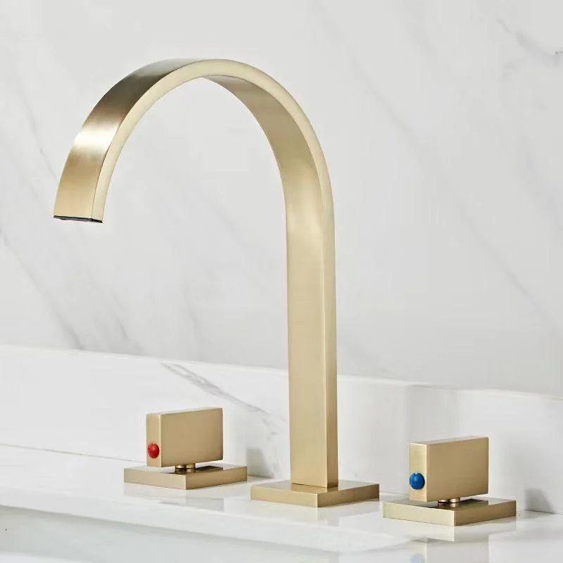 Modern Style Tap Widespread Taps with Double Cross Handles -Bathlova