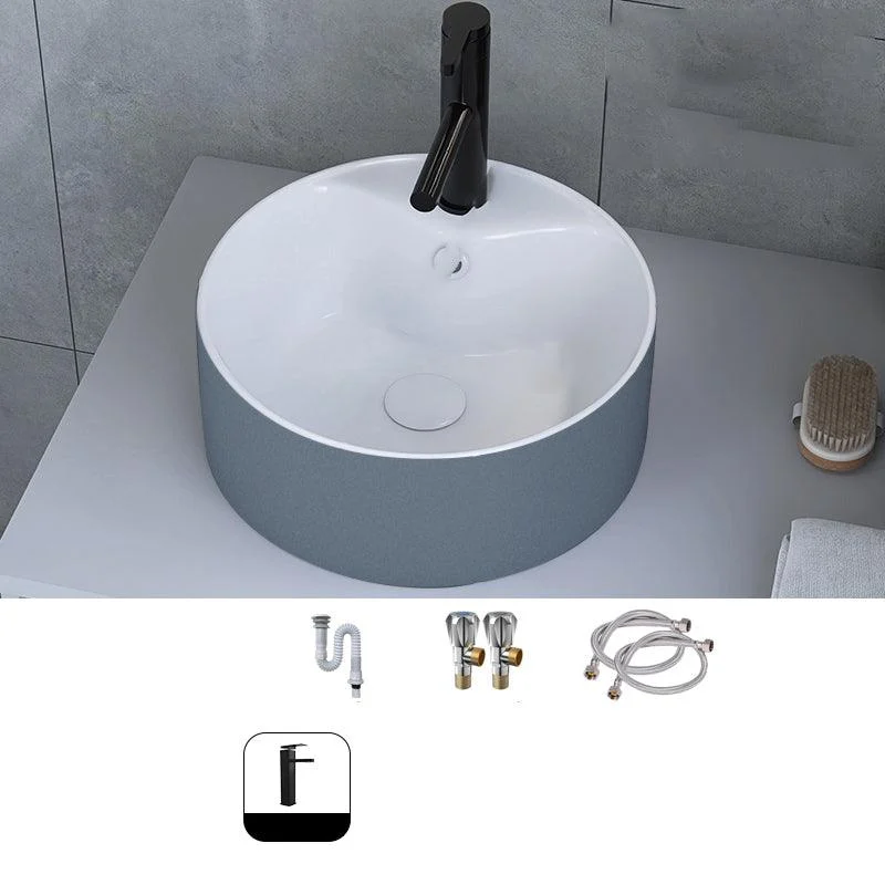 Modern Style Trough Bathroom Sink Rectangle Ceramic Trough Bathroom Sink -Bathlova