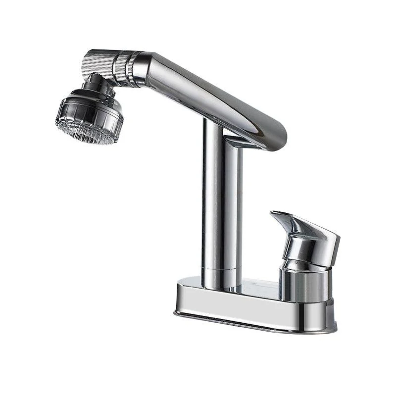 Modern Style Vessel Tap Copper Knob Handle Low Arc Retractable Vessel Tap -Bathlova