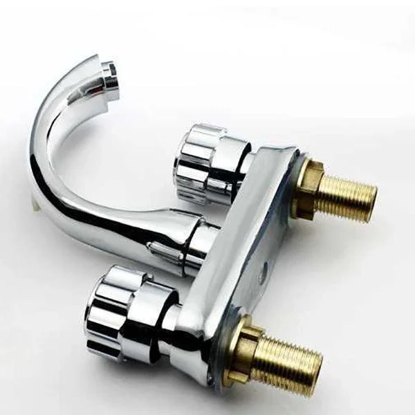 Modern Style Vessel Tap Copper Knob Handle Low Arc Vessel Tap -Bathlova