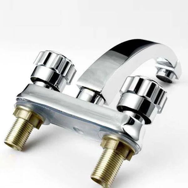 Modern Style Vessel Tap Copper Knob Handle Low Arc Vessel Tap -Bathlova