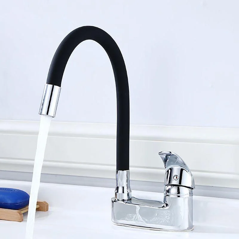 Modern Style Vessel Tap Copper Single Handle High Arc Vessel Tap -Bathlova