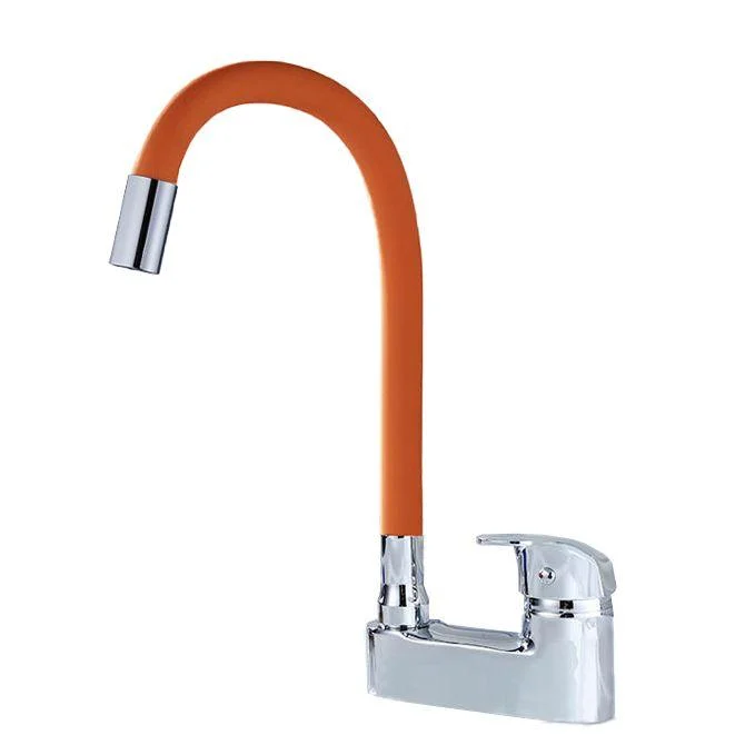 Modern Style Vessel Tap Copper Single Handle High Arc Vessel Tap -Bathlova