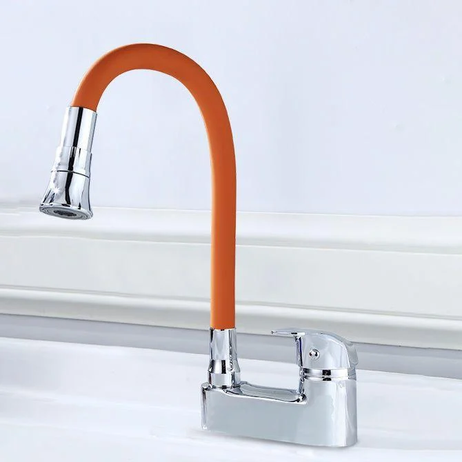 Modern Style Vessel Tap Copper Single Handle High Arc Vessel Tap -Bathlova