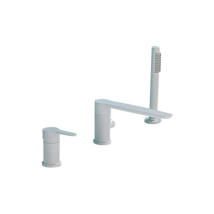 Modern Swivel Bath Tap Solid Color Deck-Mount Bathroom Tap -Bathlova