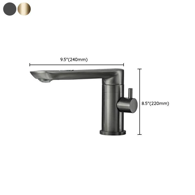 Modern Swivel Bathtub Tap Double Handle Deck Mounted Bathroom Tap with Handles -Bathlova