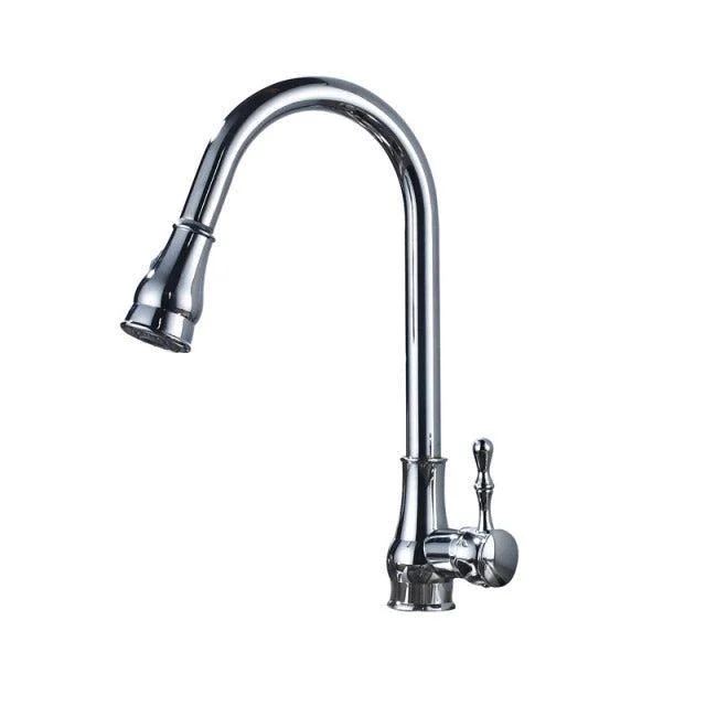 Modern Tap Kitchen Tap Rotatable Mixer Tap Single Sharp Handle -Bathlova