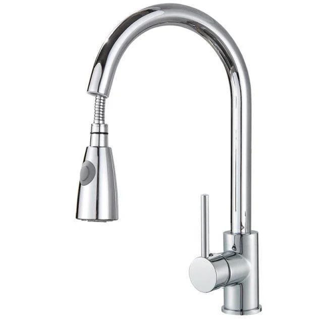 Modern Tap Kitchen Tap Rotatable Mixer Tap Single Sharp Handle -Bathlova