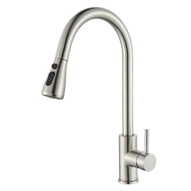 Modern Tap Kitchen Tap Rotatable Mixer Tap Single Sharp Handle -Bathlova