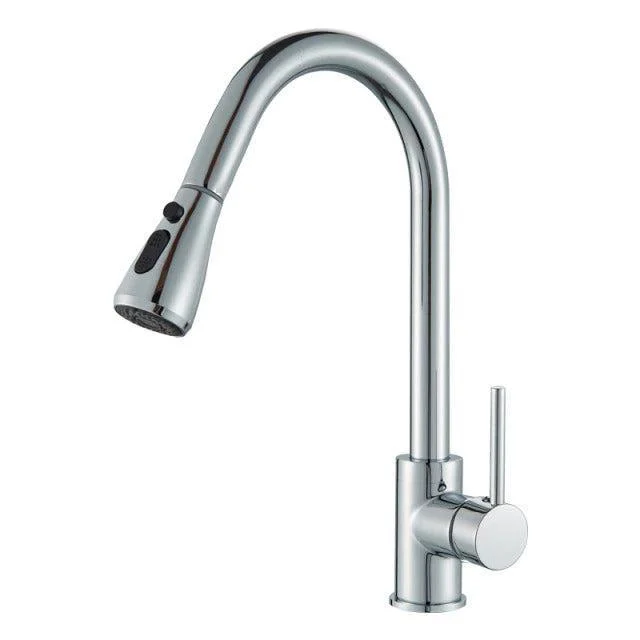 Modern Tap Kitchen Tap Rotatable Mixer Tap Single Sharp Handle -Bathlova