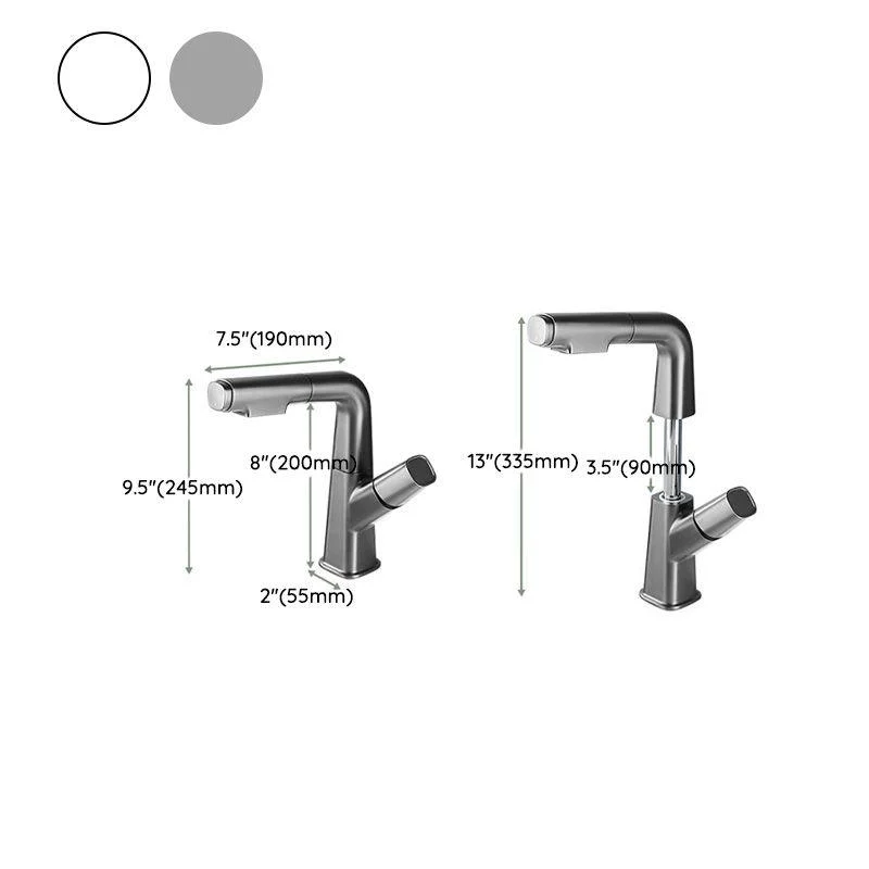 Modern Tap Rotary Handle Pull-out Lifting Single Hole Tap -Bathlova