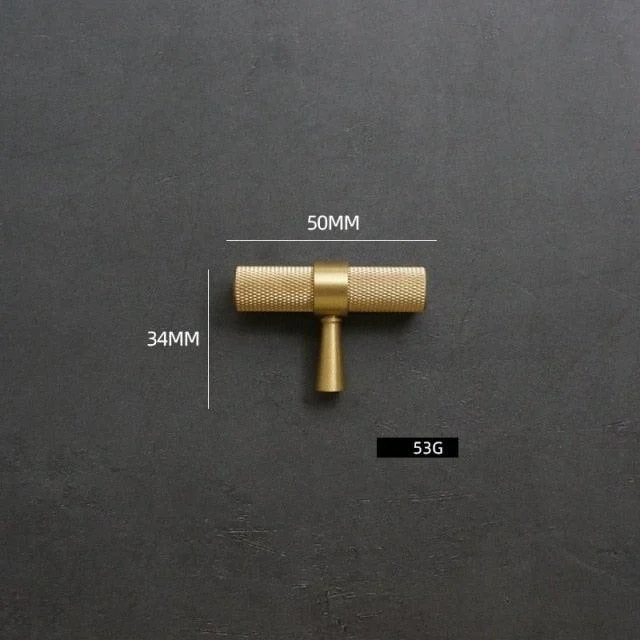 Modern Textured Brass Cabinet and Drawer Handles -Bathlova