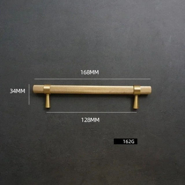 Modern Textured Brass Cabinet and Drawer Handles -Bathlova