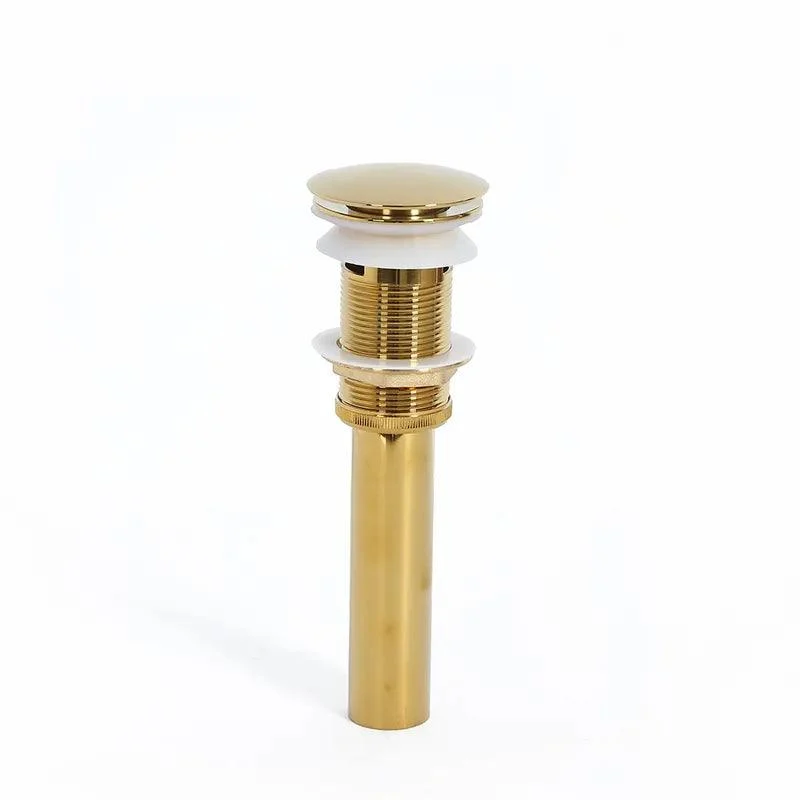 Modern Ti-PVD Gold Pop-Up Bathroom Sink Drain with Overflow -Bathlova