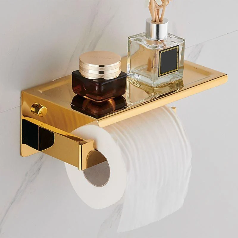 Modern Towel Bar Bathroom Hardware Set Bath Shelf Gold Bathroom Accessory Set -Bathlova