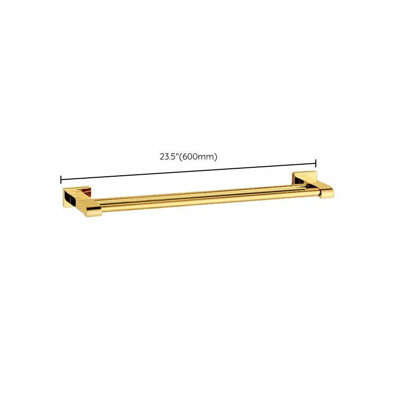 Modern Towel Bar Bathroom Hardware Set Bath Shelf Gold Bathroom Accessory Set -Bathlova