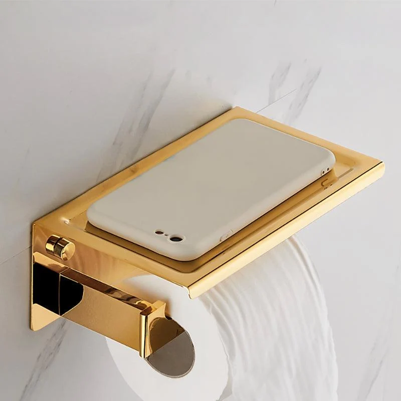 Modern Towel Bar Bathroom Hardware Set Bath Shelf Gold Bathroom Accessory Set -Bathlova